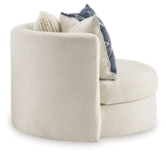 Padova - Swivel Accent Chair - Ivory