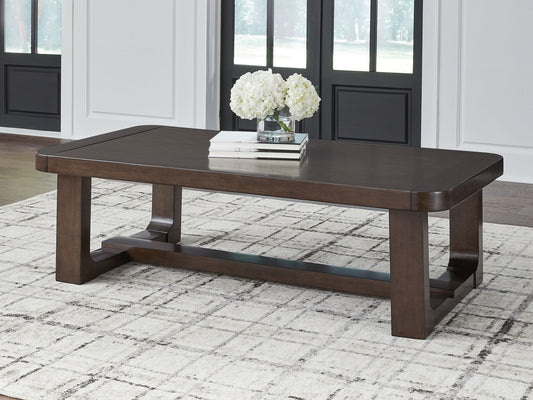 Breckington - Rectangular Cocktail Table - Dark Brown