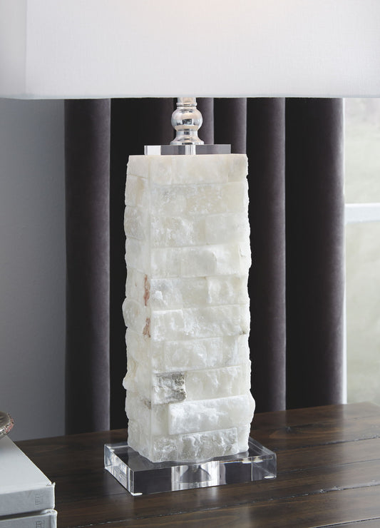 Malise - Alabaster Table Lamp - White