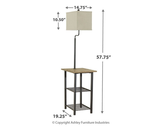 Shianne - Metal Tray Lamp - Black