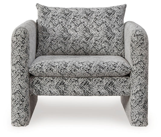 Kenbell - Accent Chair - Black / White
