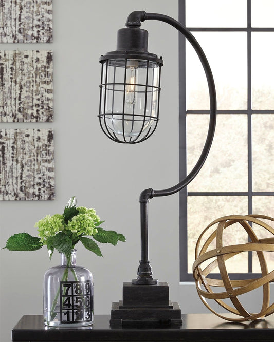Jae - Metal Desk Lamp - Antique Black