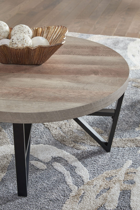 Deanlee - Occasional Table Set (Set of 3) - Grayish Brown / Black