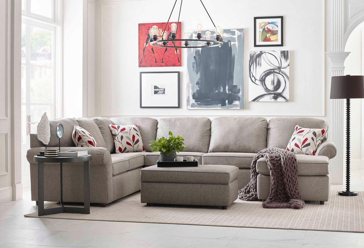 Malibu - Sectional & Storage Ottoman Set