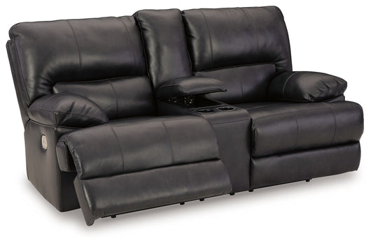 Mountainous - Power Reclining Loveseat With Console /Adj Headrest - Eclipse