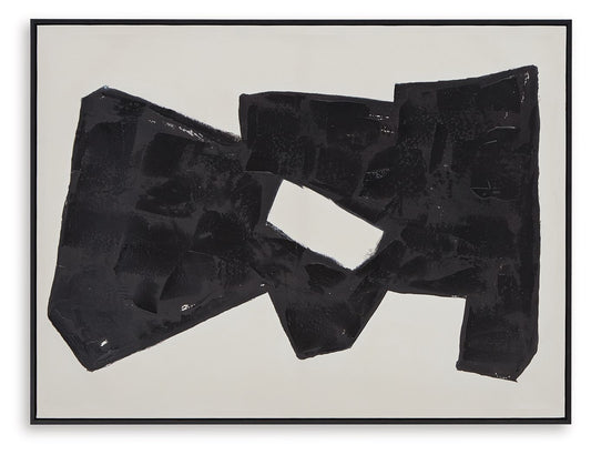Garviery - Wall Art - Black / Cream
