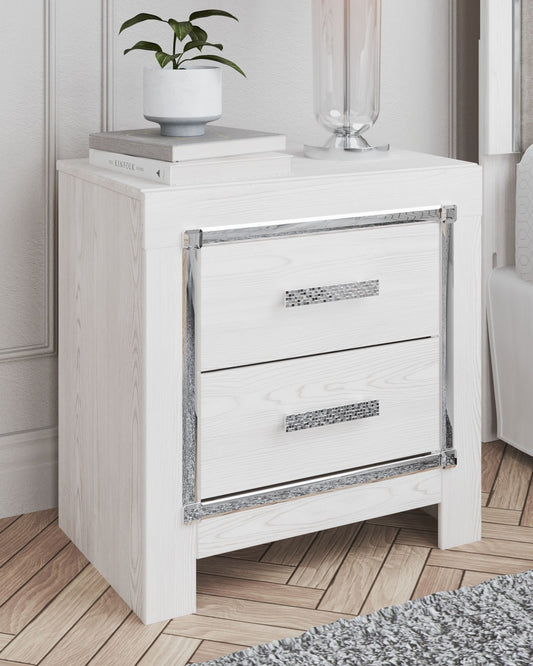 Altyra - Two Drawer Night Stand - White
