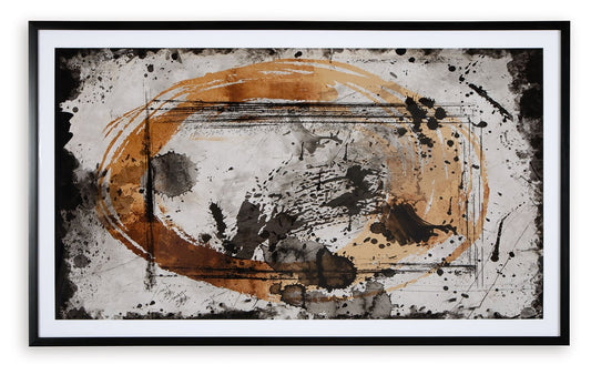 Clefting - Wall Art - Black / Caramel / Tan