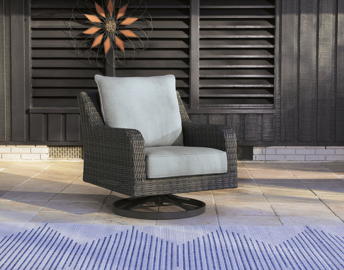 Elite Park - Swivel Lounge With Cushion - Gray