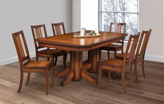 Craftsman Double Pedestal Table