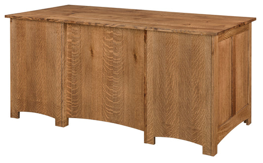 Oakridge Double Pedestal Desk and Hutch