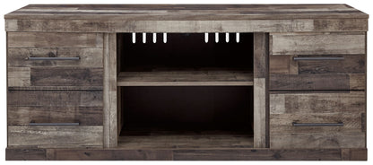 Derekson - LG TV Stand With Fireplace Option - Multi Gray