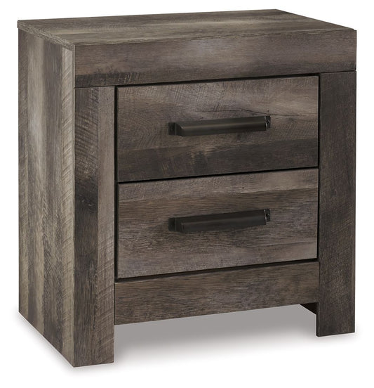 Wynnlow - Two Drawer Night Stand - Gray