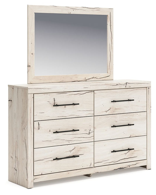 Lawroy - Dresser And Mirror - Light Natural