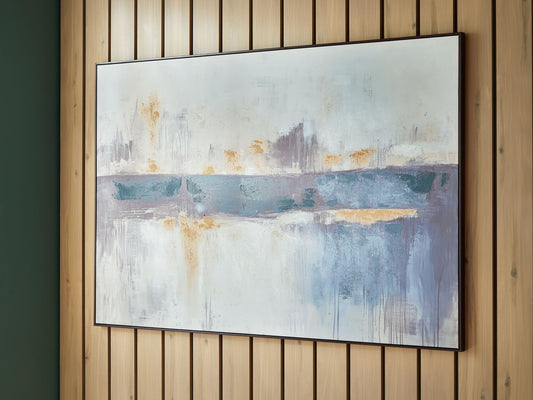 Gatesford - Wall Art - Blue / White / Tan