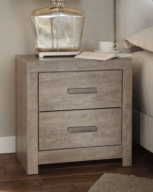 Culverbach - Two Drawer Night Stand - Gray