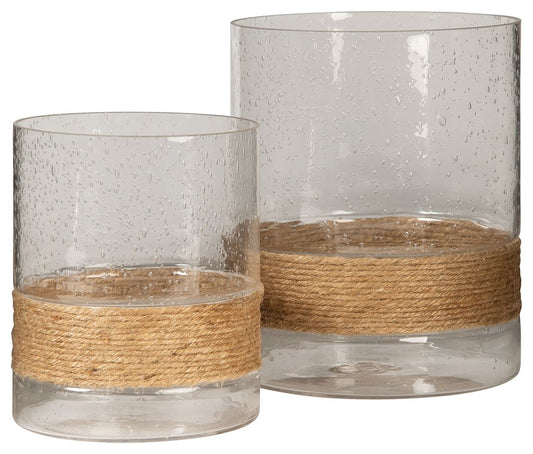 Eudocia - Candle Holder Set (Set of 2) - Clear