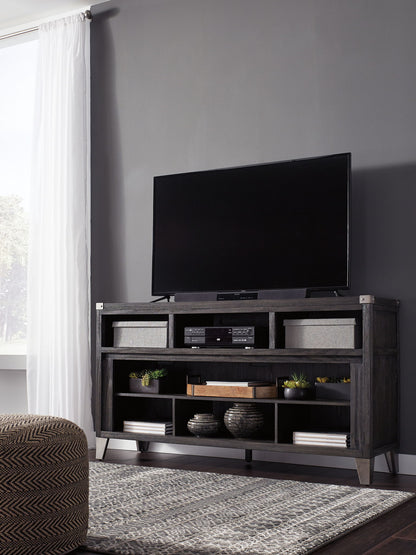 Todoe - LG TV Stand With Fireplace Option - Gray