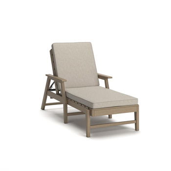 Grover Beach - Chaise Lounge With Cushion - Driftwood