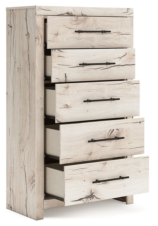 Lawroy - Five Drawer Chest - Light Natural