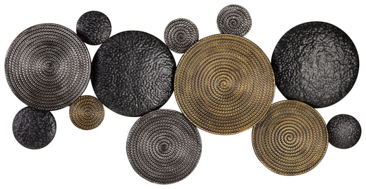 Emsley - Wall Decor - Metallic / Black / Gray