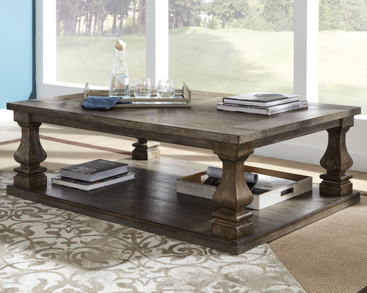 Johnelle - Rectangular Cocktail Table - Gray