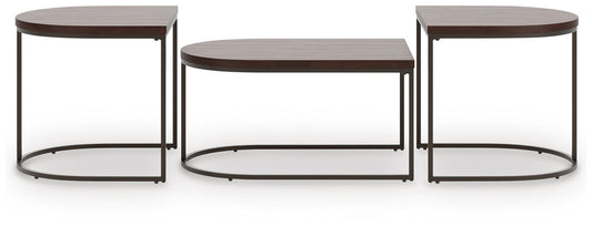 Vanmore - Occasional Table Set (Set of 3) - Dark Brown