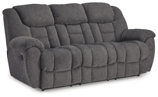 Foreside - Reclining Sofa - Charcoal