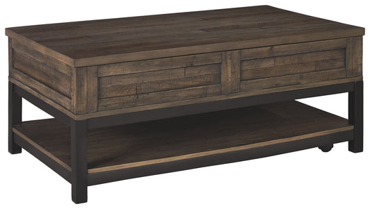 Johurst - LIFT TOP COCKTAIL TABLE - Grayish Brown