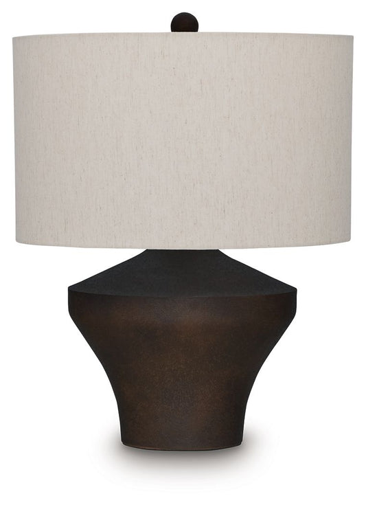 Dolanham - Metal Table Lamp - Distressed Brown