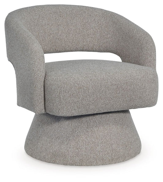Nashkins - Swivel Accent Chair - Pebble