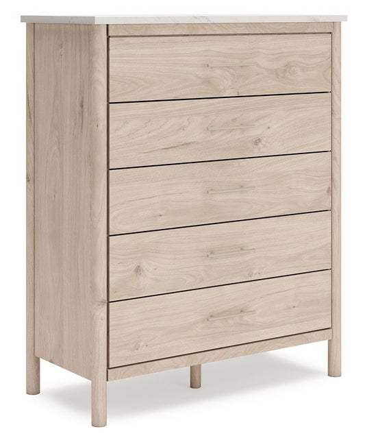 Cadmori - Five Drawer Wide Chest - Two-Tone
