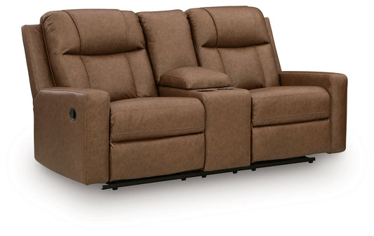 Mackmenville - Double Reclining Loveseat With Console