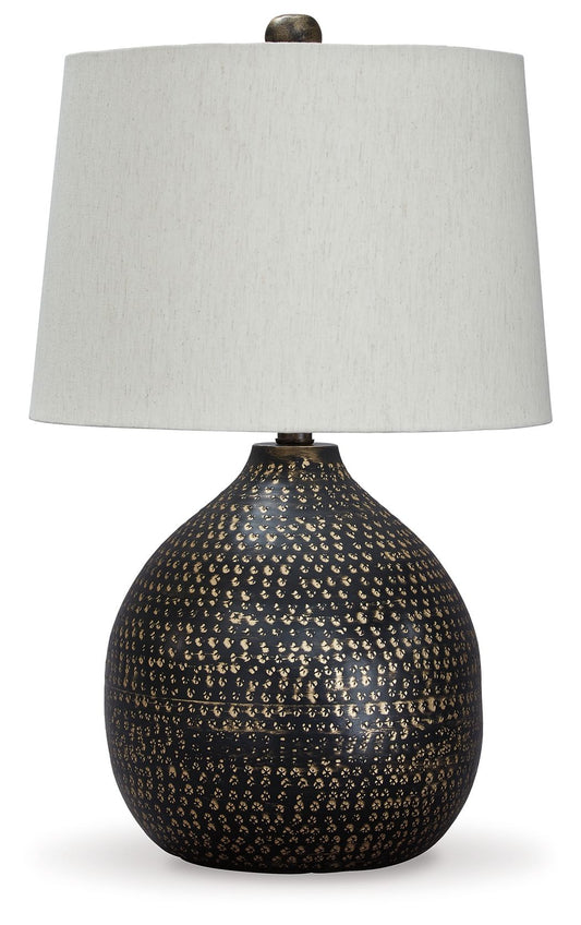 Maire - Metal Table Lamp  - Black / Gold Finish