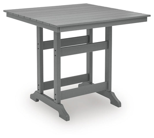 Sanctuary Beach - Square Counter Table With Umbrella Option - Dark Gray
