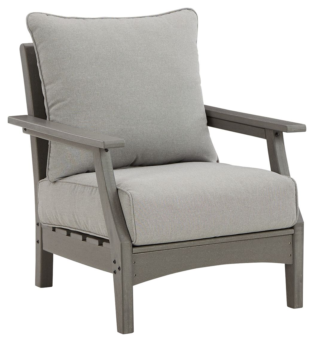 Visola - Lounge Chair With Cushion (Set of 2) - Gray