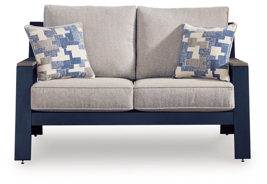 East Beach - Loveseat With Cushion - Blue