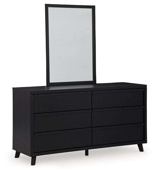 Danziar - Dresser And Mirror - Black