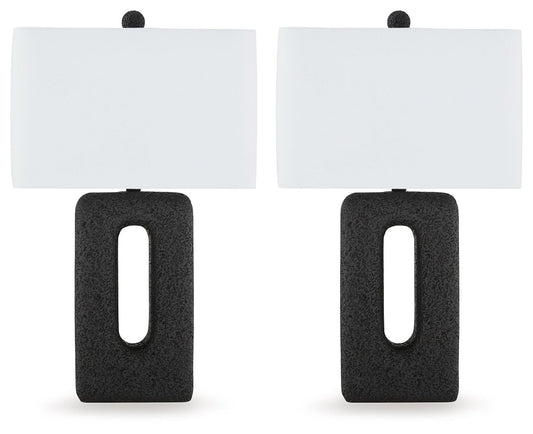 Wimmings - Poly Table Lamp (Set of 2) - Black
