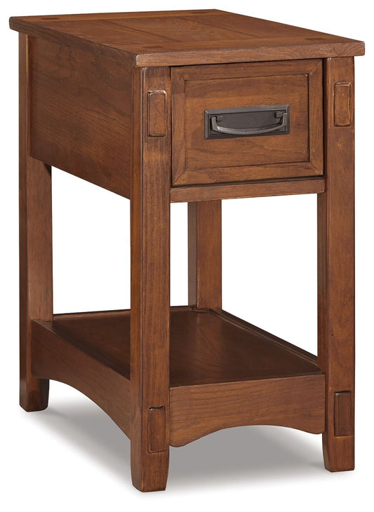 Breegin - Chair Side End Table - 1 Drawer - Brown
