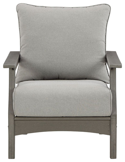 Visola - Lounge Chair With Cushion (Set of 2) - Gray