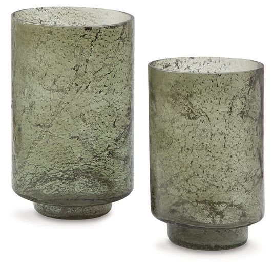 Clarkton - Candle Holder Set (Set of 2) - Green