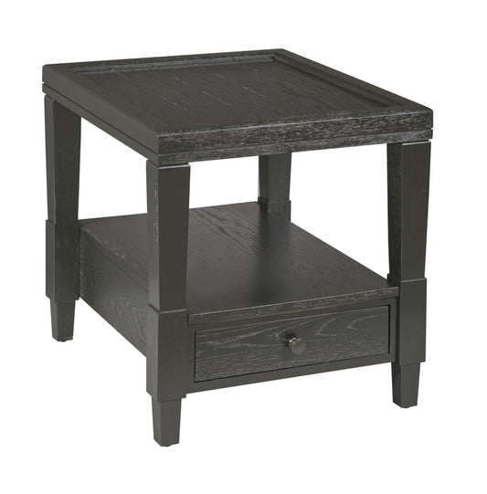 Oliver - Rectangular End Table With 1 Drawer