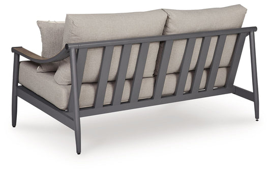 Ocean Beach - Loveseat With Cushion - Gray
