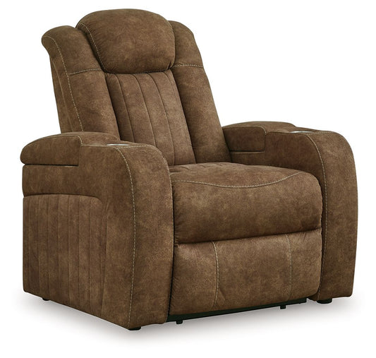 Wolfridge - Power Recliner/Adj Headrest - Brindle