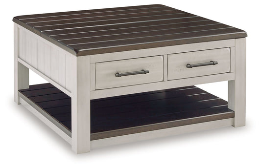 Darborn - Lift Top Cocktail Table - Gray / Brown