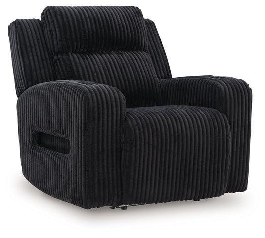 Forest Lake - Power Recliner With Adj Headrest - Black