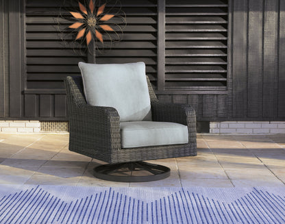 Elite Park - Swivel Lounge With Cushion - Gray