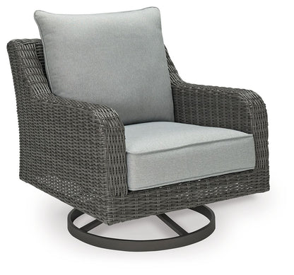 Elite Park - Swivel Lounge With Cushion - Gray