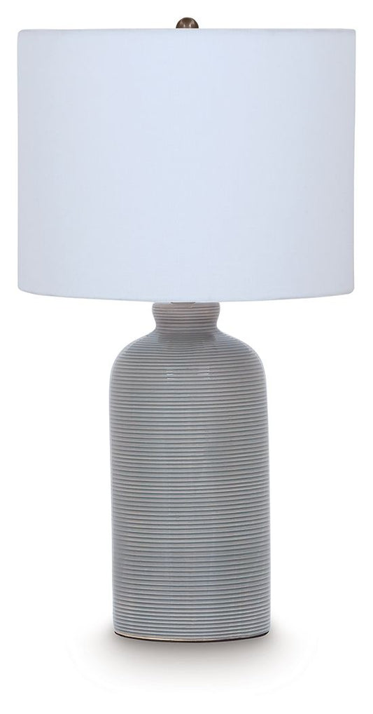 Wimlow - Ceramic Table Lamp - Gray Blue